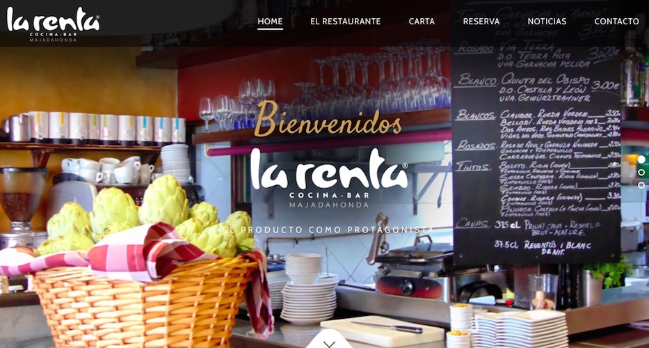 La Renta Cocina Bar estrena web - La Renta Cocina Bar
